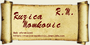 Ružica Momković vizit kartica